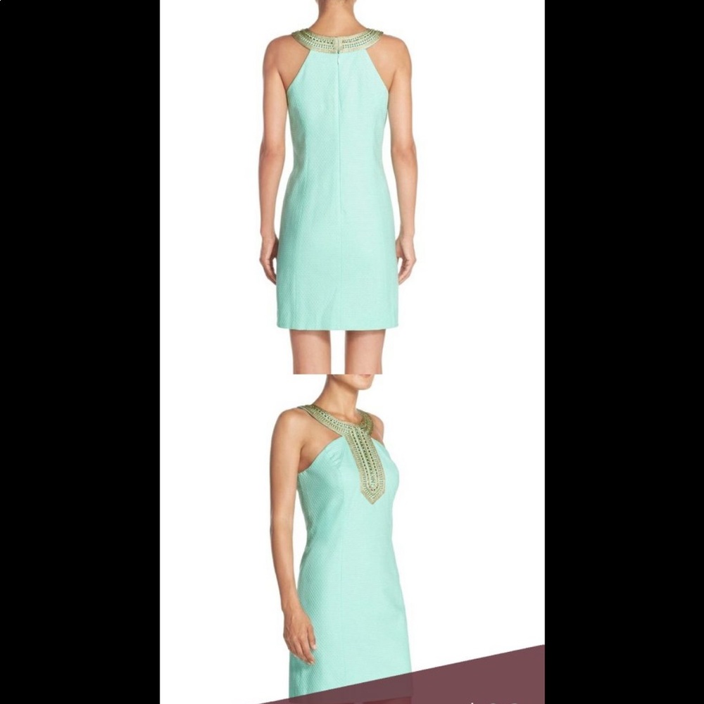 Lilly Pulitzer shift dress with beaded neckline